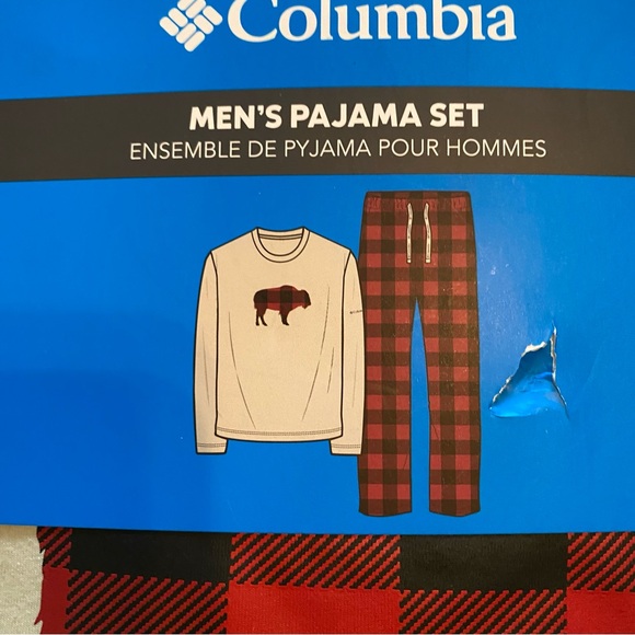 Men’s Columbia pajama set-XL Buffalo plaid long sleeved fleece - Picture 2 of 4